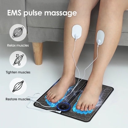 Electric Foot Massager Pad Muscle Massage Relaxation Trainer For Massage Fitness Outdoor Sport Home Family Relax