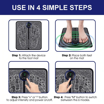 Electric Foot Massager Pad Muscle Massage Relaxation Trainer For Massage Fitness Outdoor Sport Home Family Relax