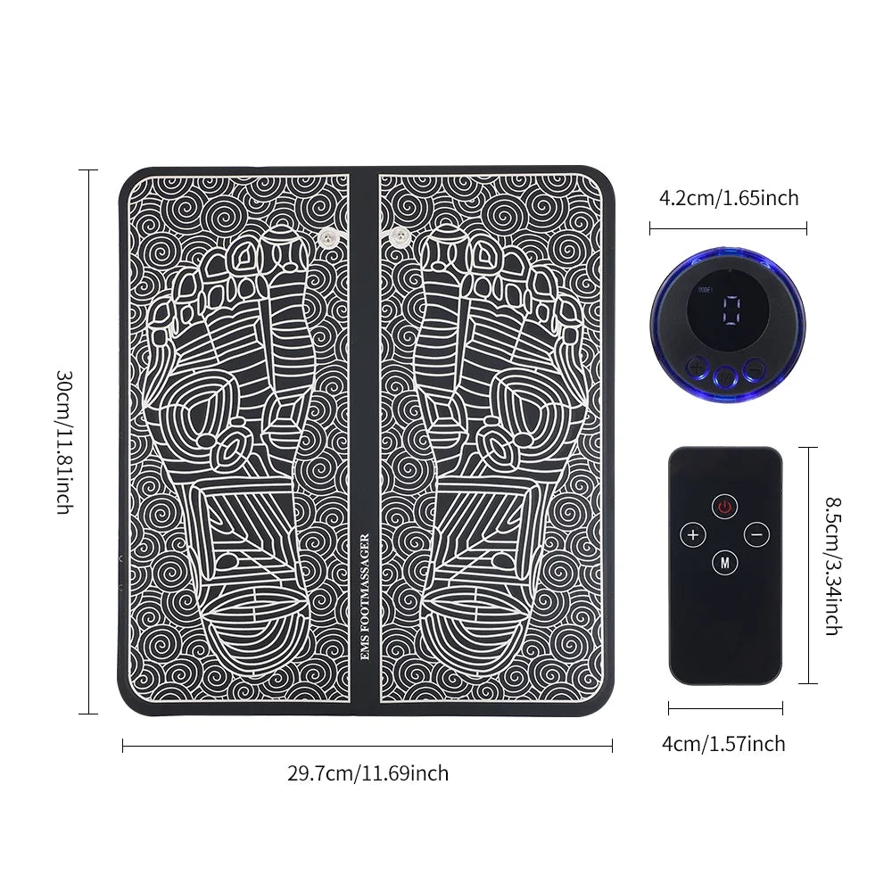 Electric Foot Massager Pad Muscle Massage Relaxation Trainer For Massage Fitness Outdoor Sport Home Family Relax